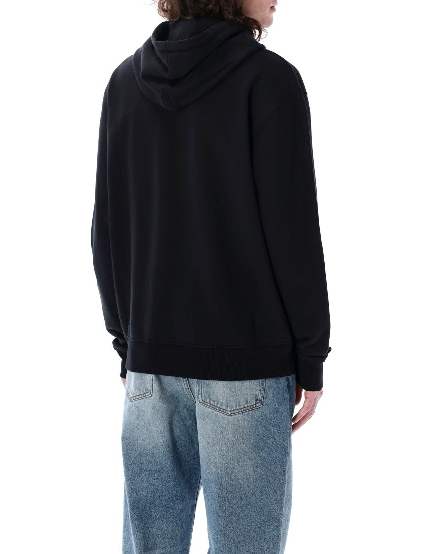 Ami Paris Red Adc Full Zip Hoodie