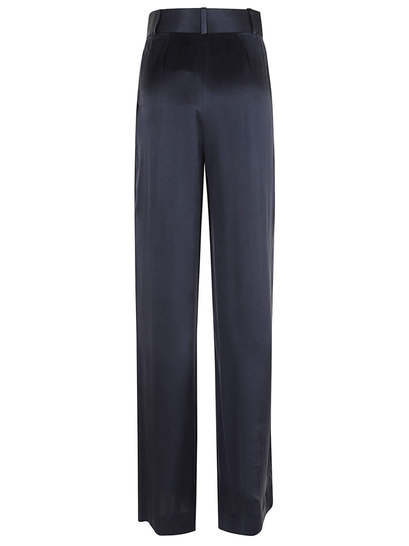 Zimmermann Navy/Blue Silk Tuck Pant