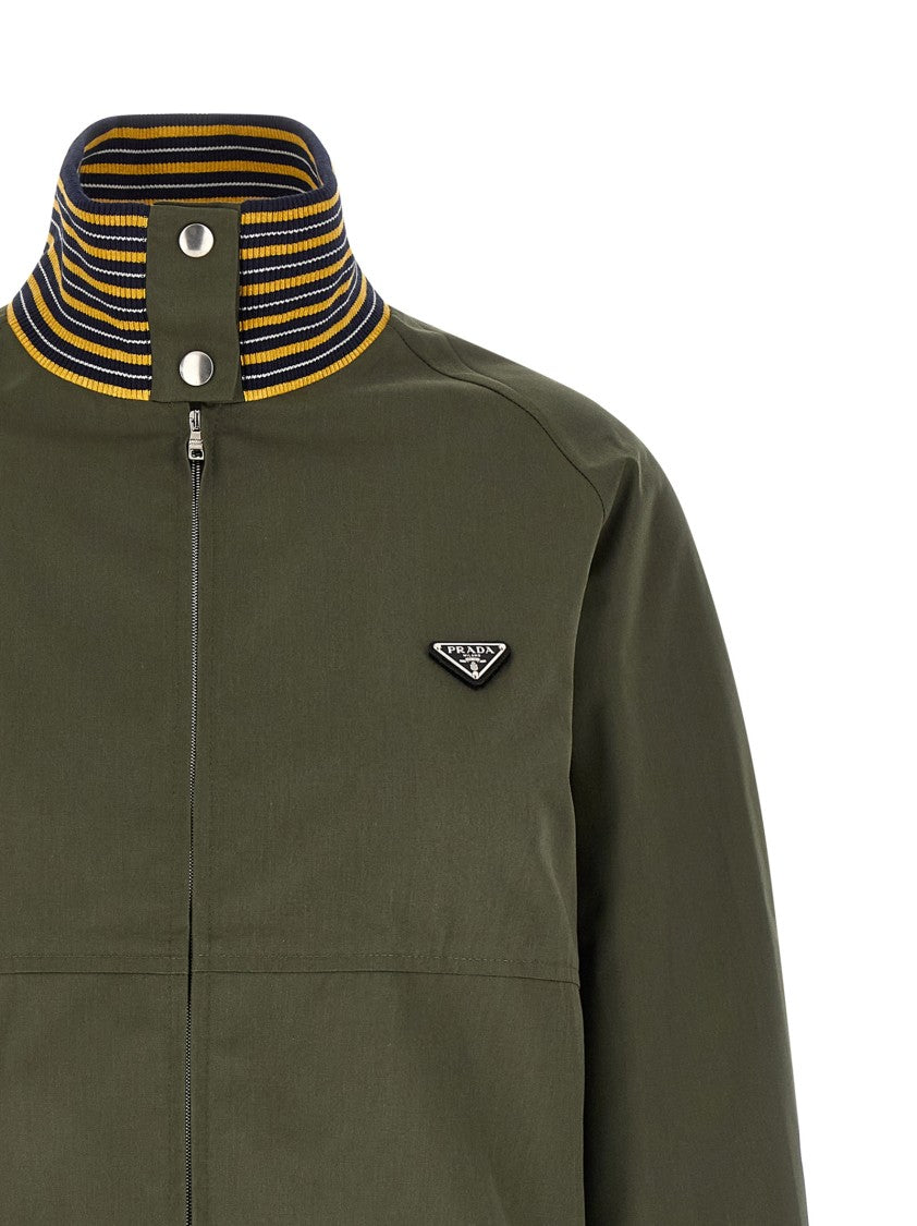 Prada Logo Bomber Jacket