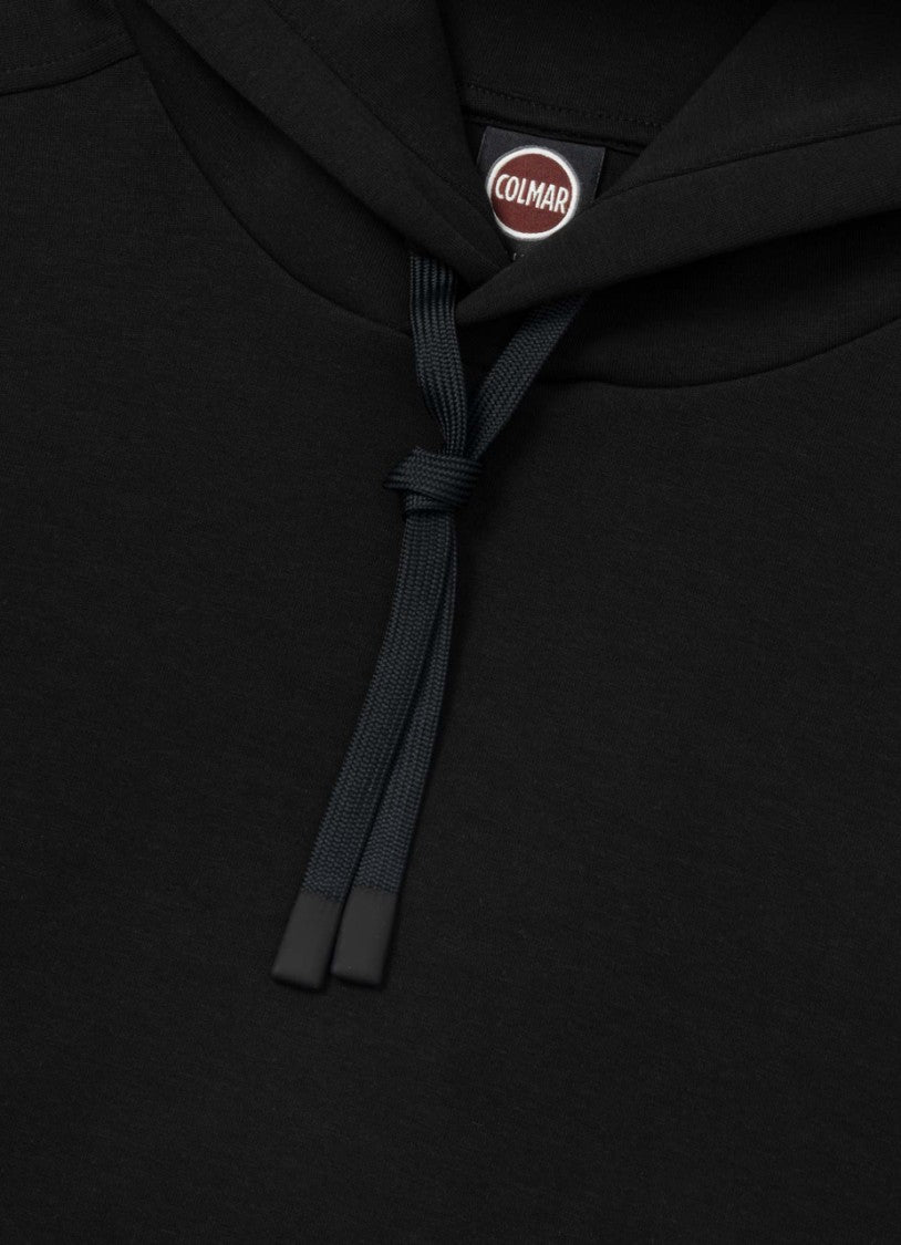 Colmar Originals Black Zip-Up Hoodie With Matte Transfer Logo