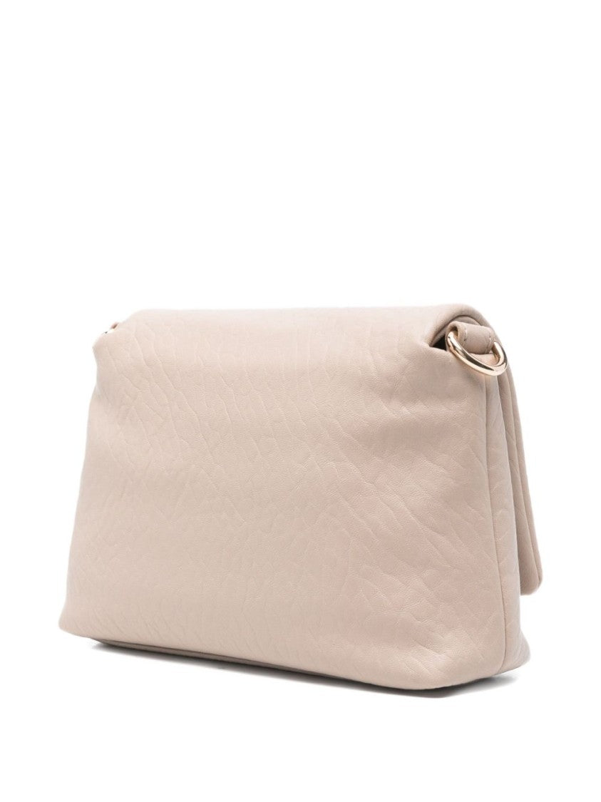Liu Jo Minimalist Textured Bag With Metallic Clasp And Chain Strap