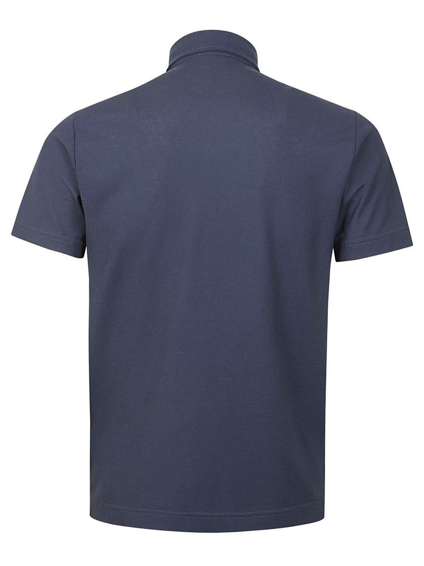 Zanone Classic Collared Polo In Cotton