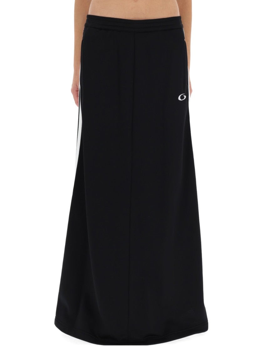 Balenciaga Maxi Skirt Tracksuit With Sporty Design And Iconic Accents