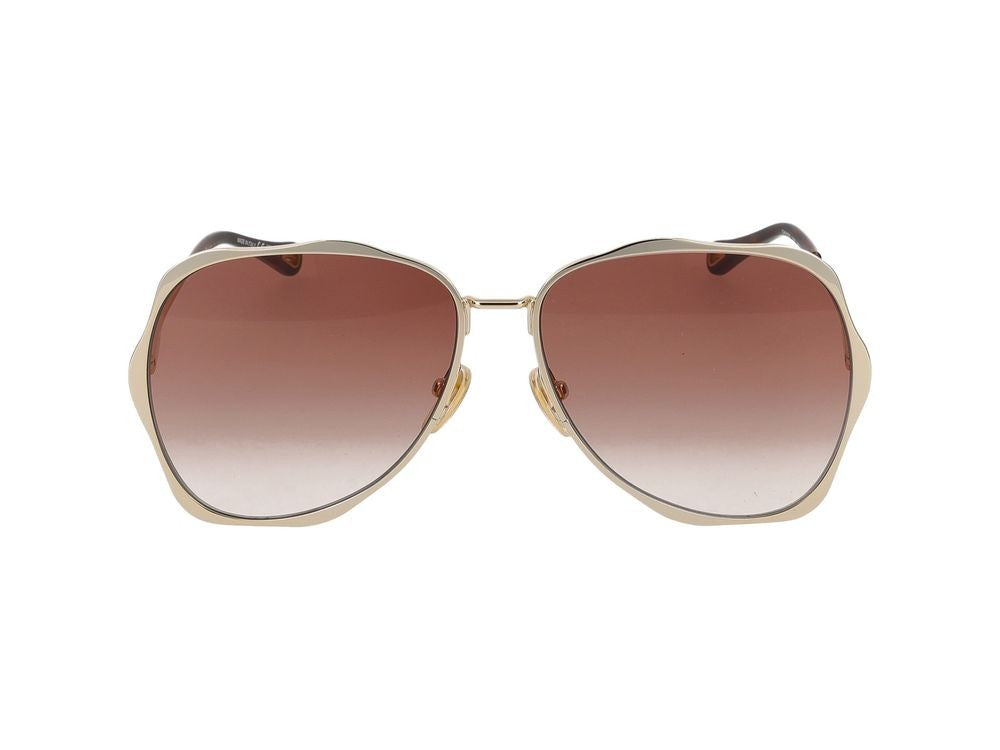 Chloé Sunglasses Ch0183s 003 Gold Gold Orange 60/14/140