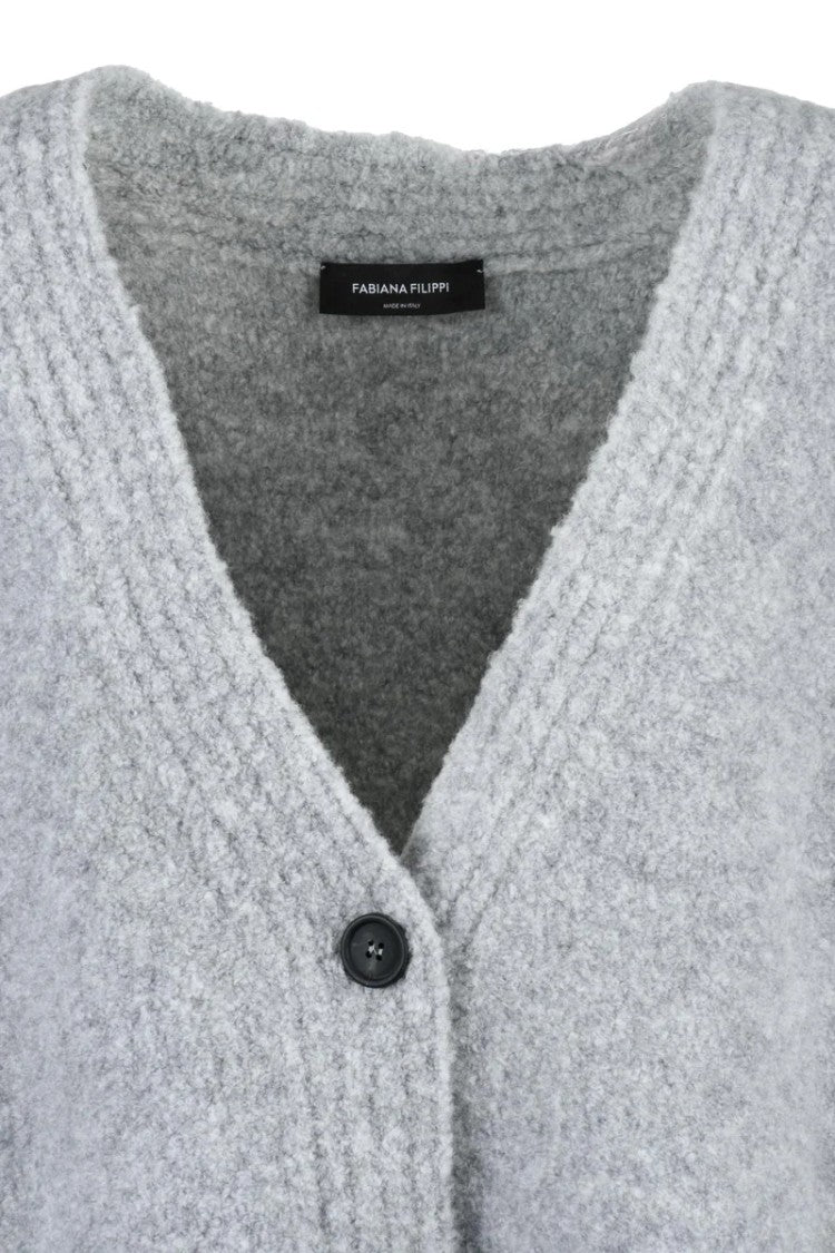 Fabiana Filippi Maxi Cardigan - Light Grey