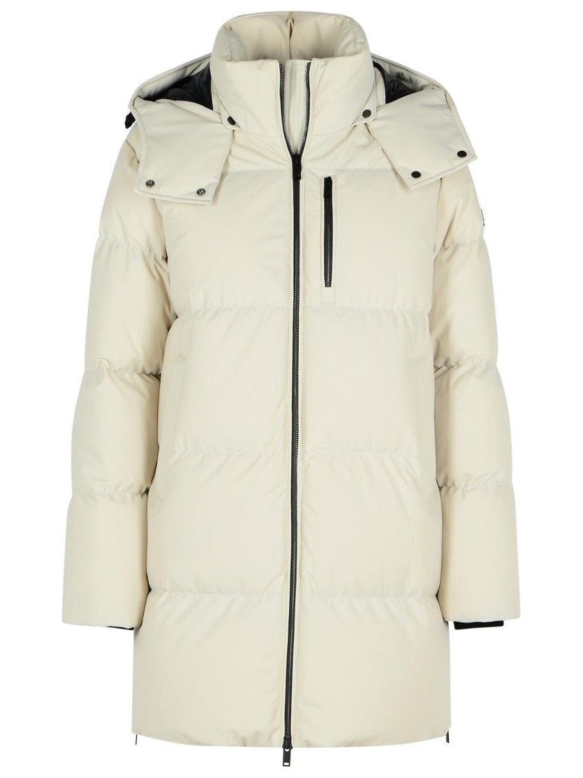 Moose Knuckles 'Chelia 3Q' Ivory Polyamide Blend Down Jacket