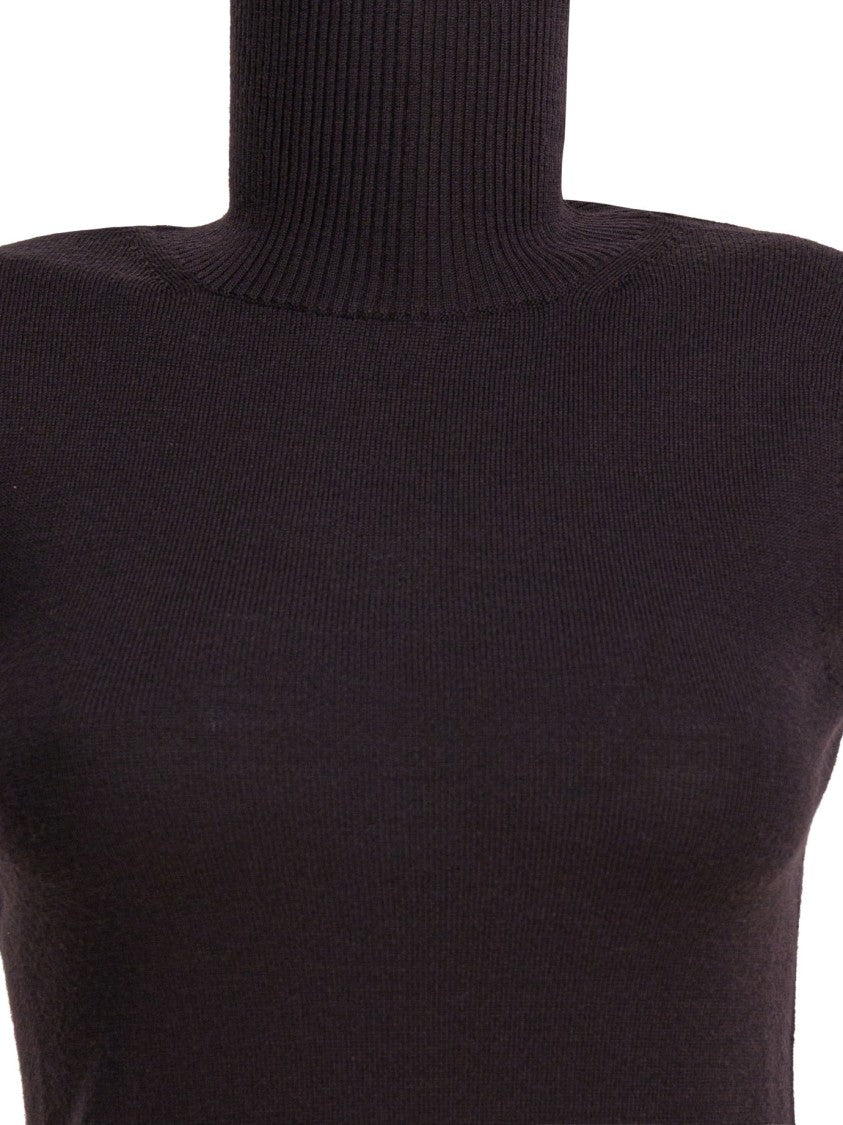 Max Mara Mock Neck Sleeveless Top