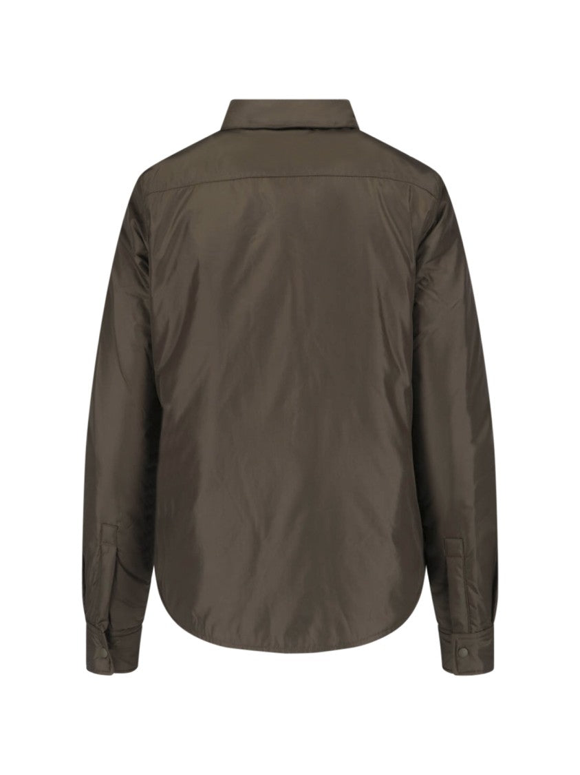 Aspesi Technical Fabric Long-Sleeved Shirt With Classic Collar