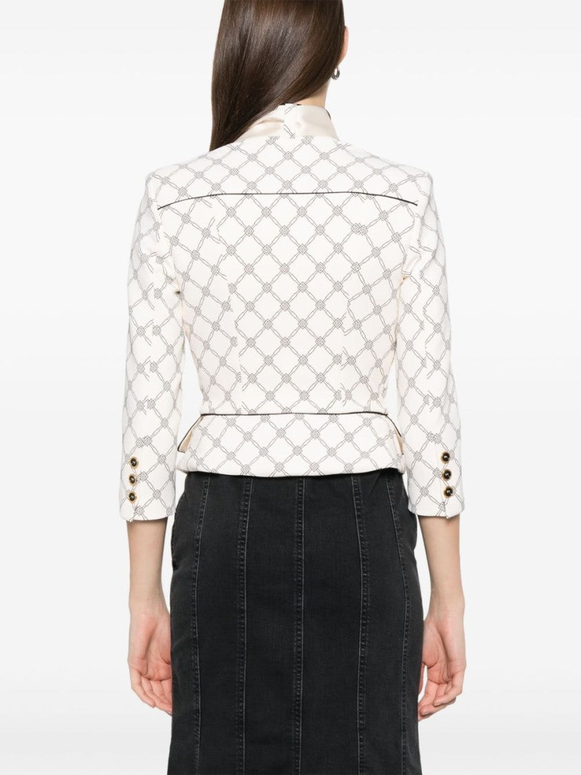 Elisabetta Franchi Light Beige Tailored Jacket