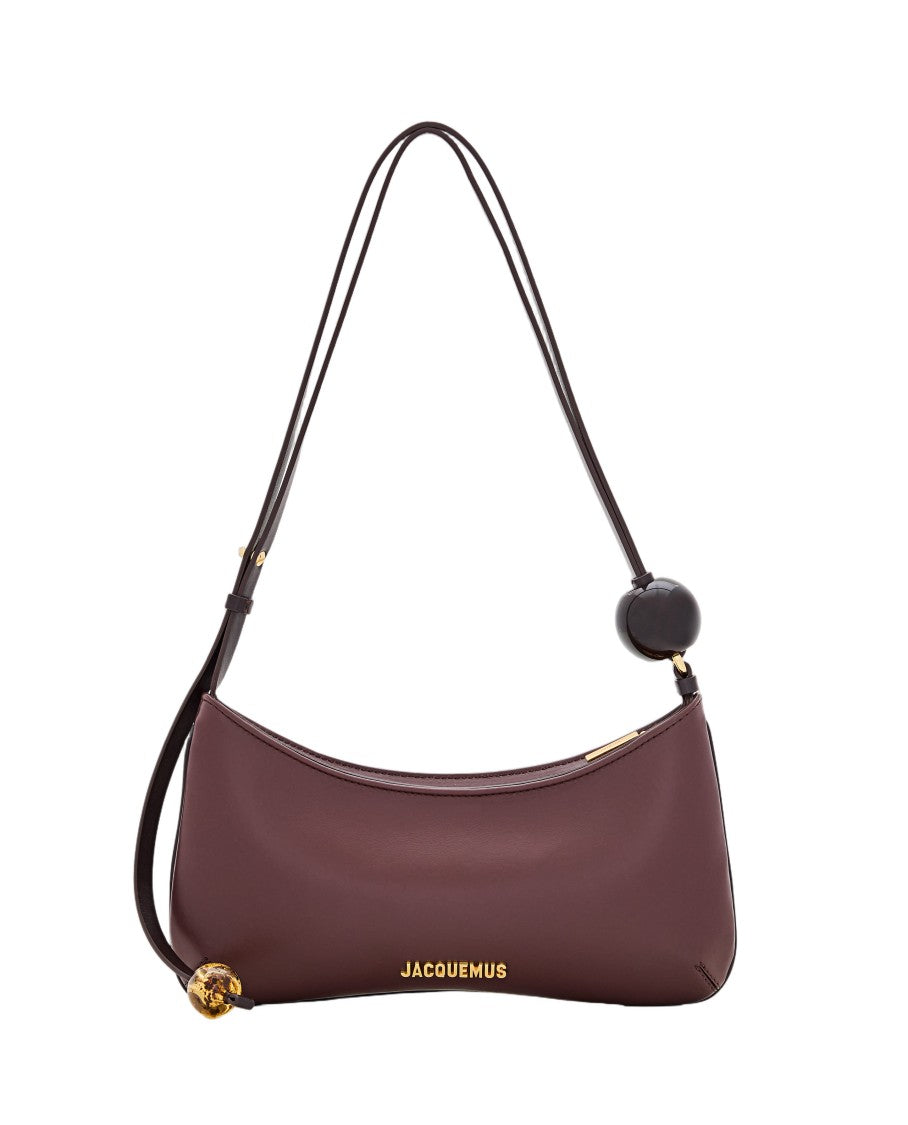 Jacquemus Le Bisou Perle Leather Shoulder Bag