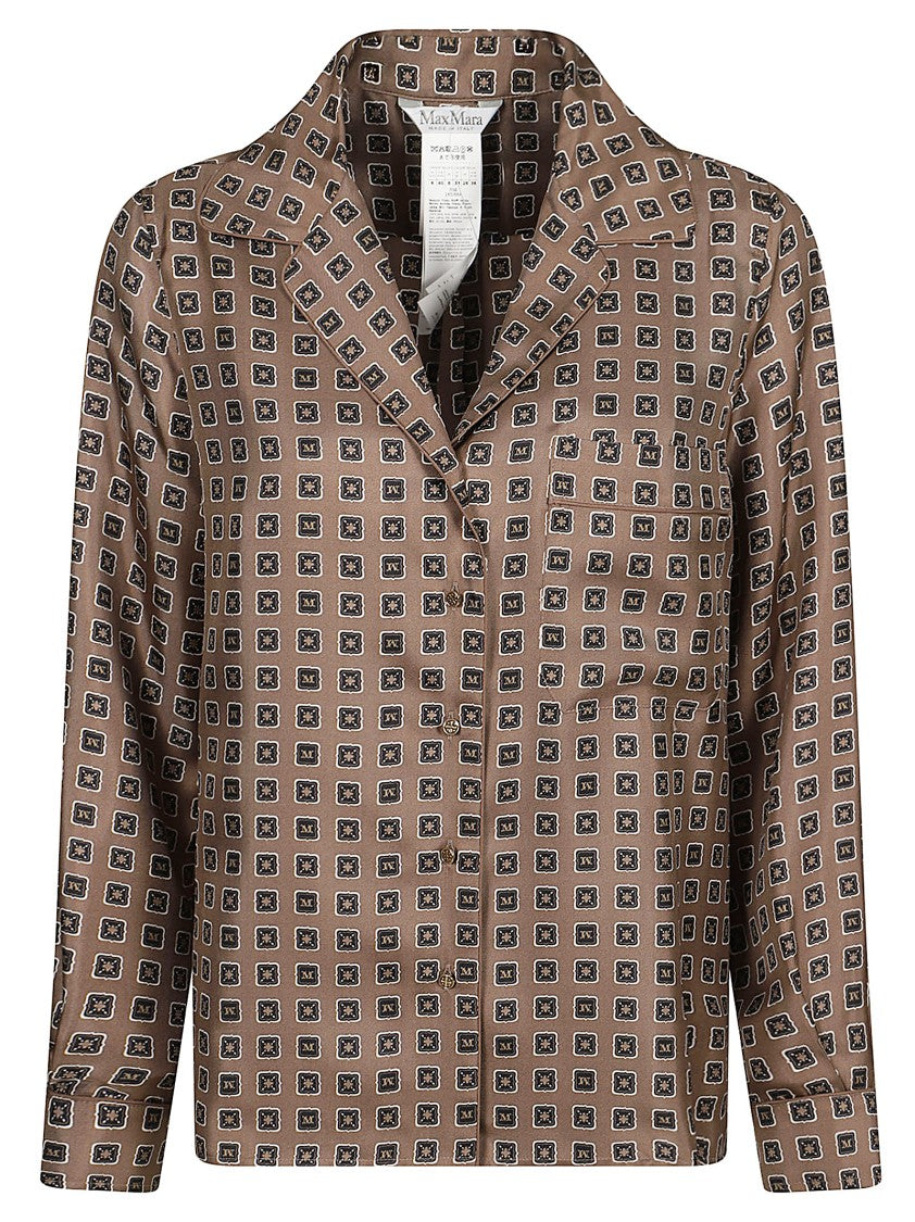 Max Mara E. Marinella Print Silk Shirt