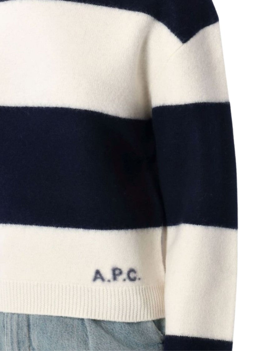 A.P.C. Penny Striped Horizontal Knit Sweater