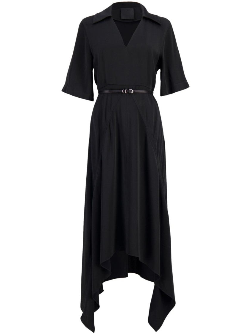 Givenchy Jet Black Satin Weave Dress