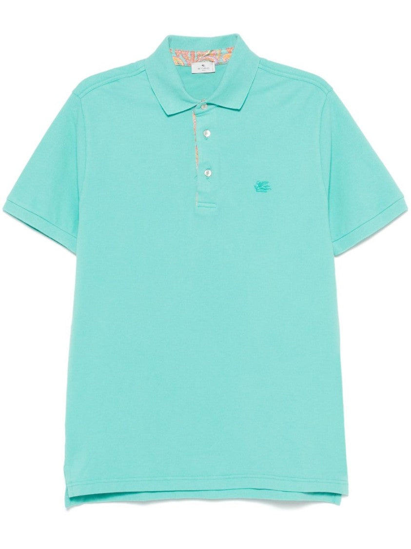 Etro Polo Shirt With Paisley Pattern Collar