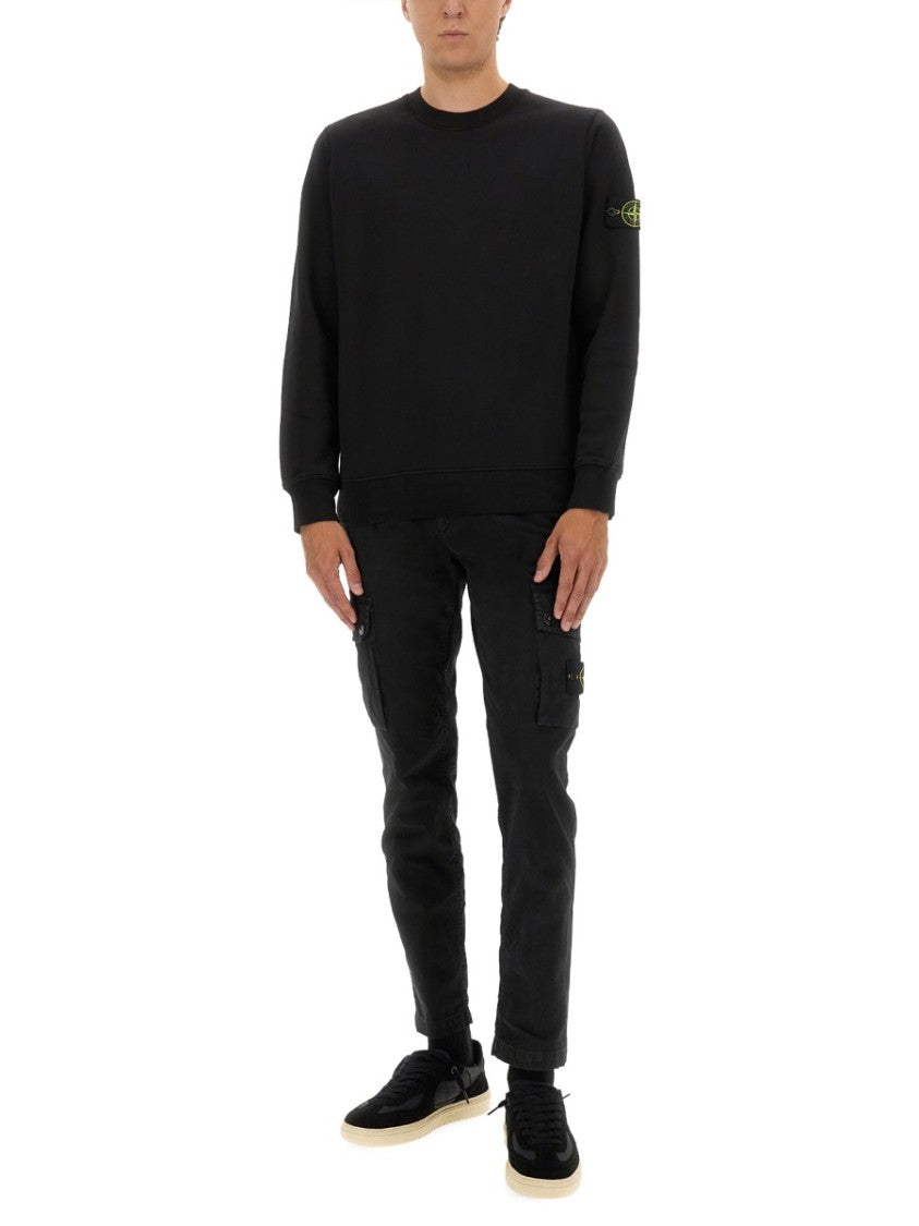 Stone Island Regular Fit Sweatshirt In Organic Cotton