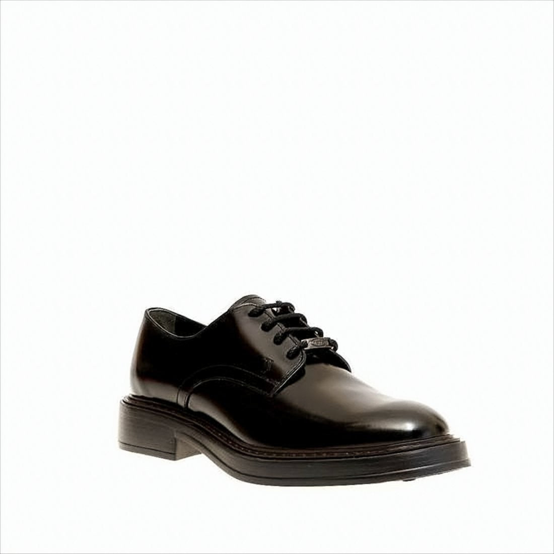 Tod's Polished Leather Lace-Up Dress Shoes