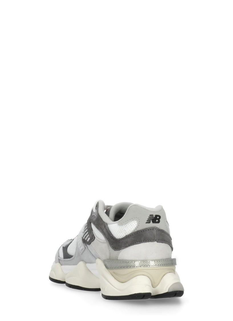 New Balance Grey 9060 Abzorb Leather-Fabric Sneakers