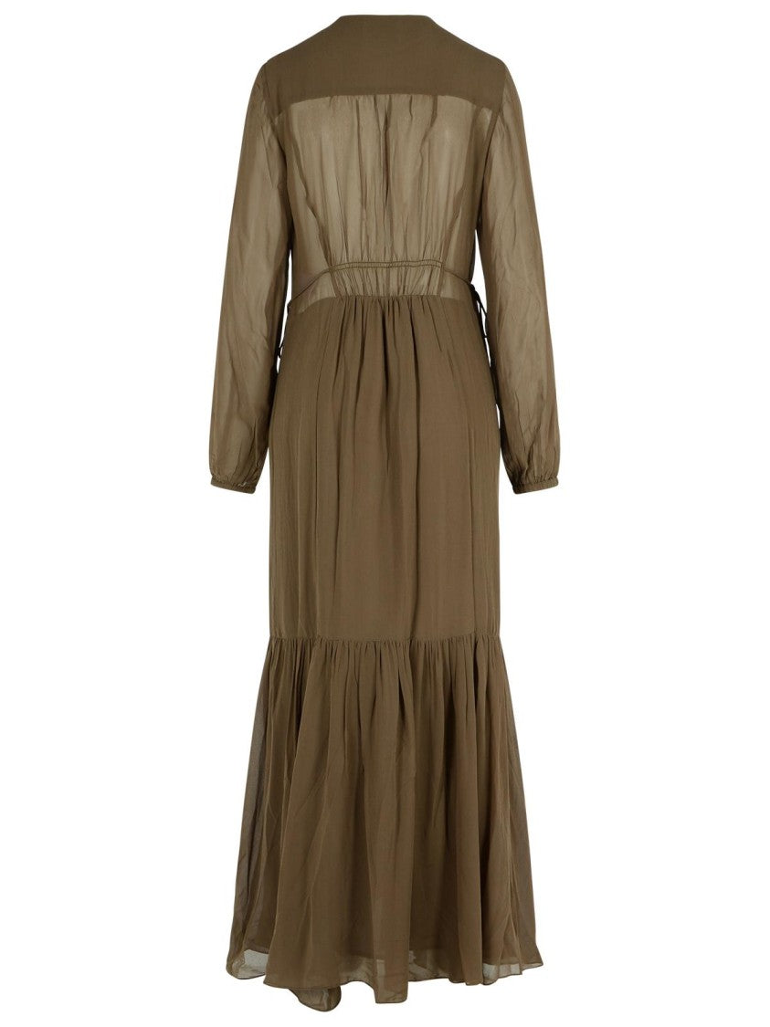 Isabel Marant Étoile Briane' Khaki Viscose Dress