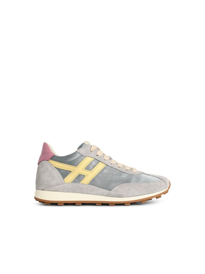 Hogan 'H699' Light Blue Leather Blend Sneakers