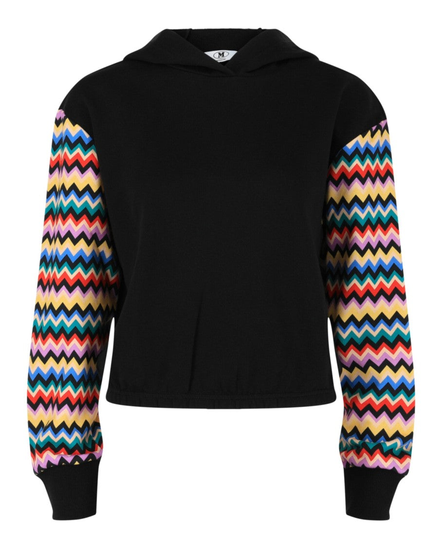 M Missoni Chevron Print Sleeve Hoodie