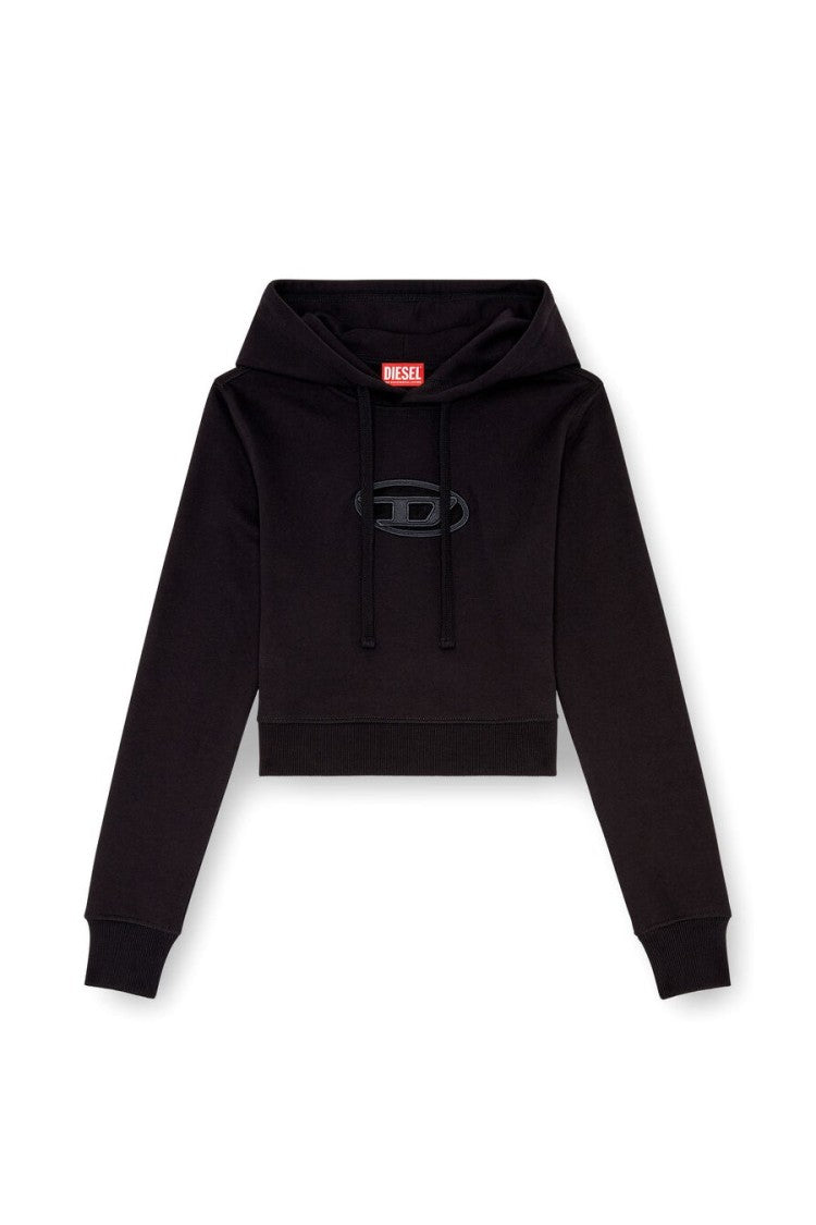 Diesel Black Cotton Printed Sweatshirt