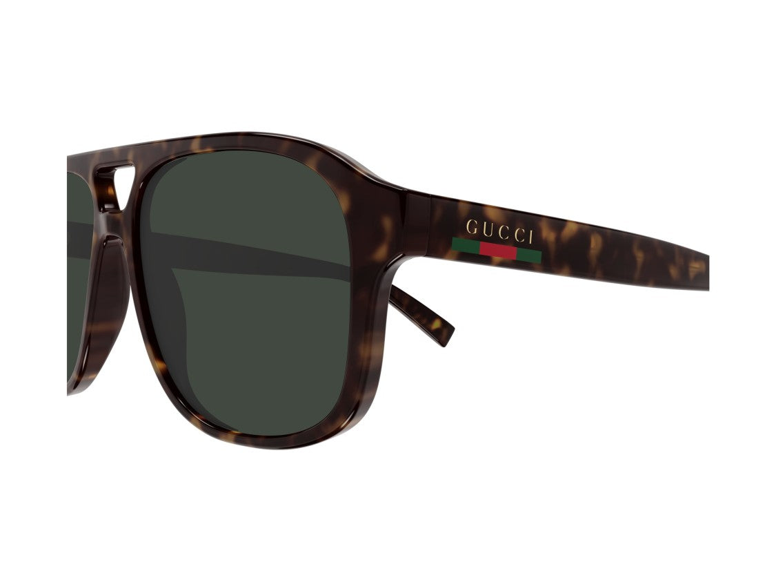 Gucci Gg1856s Cut-Out Tortoiseshell Oversized Square Sunglasses