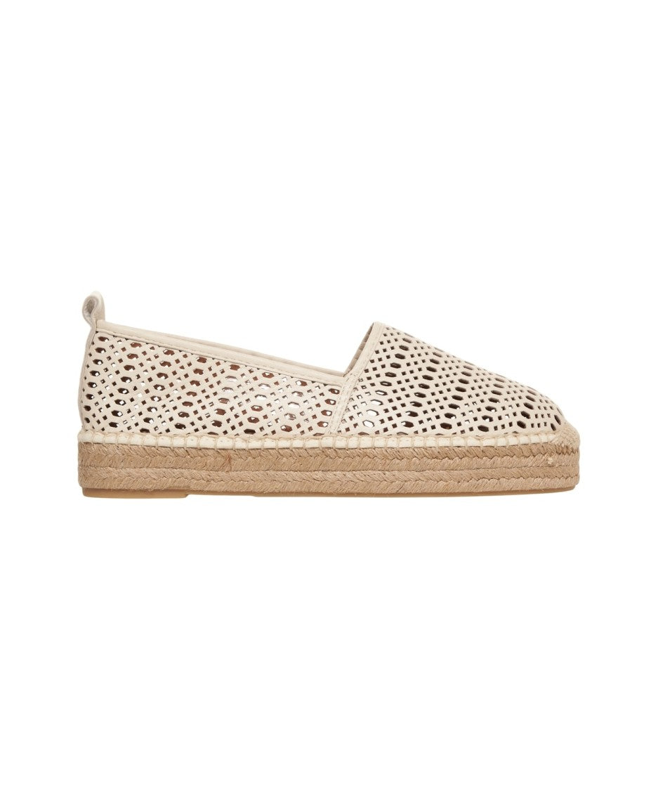 Billi Bi Billi Bi Leather Espadrilles With Cut-Out Design