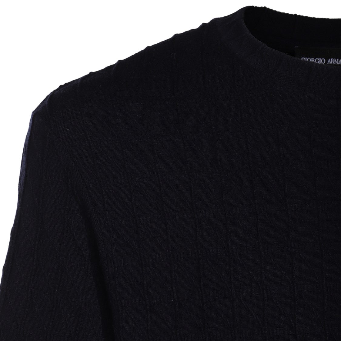Giorgio Armani Textured Pattern Short-Sleeved T-Shirt