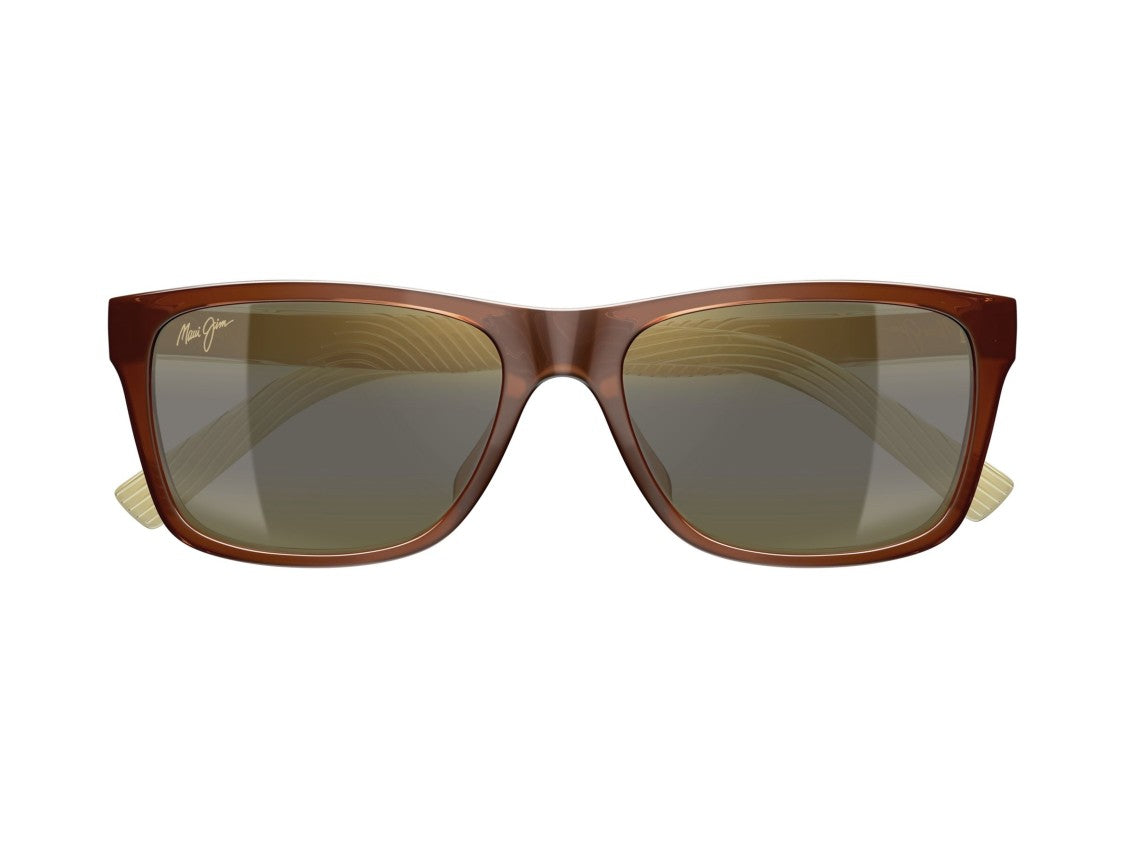 Maui Jim Brown Mj0345s Translucent Square Sunglasses
