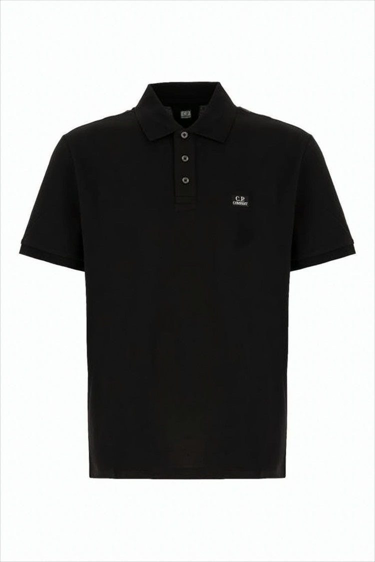 C.P. Company Short-Sleeve Polo Shirt With Traditional Collar