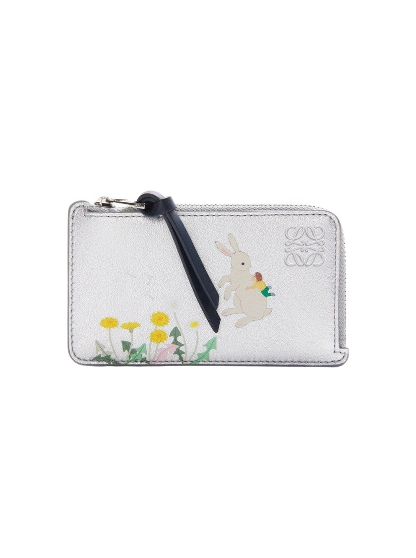 Loewe Bunnies Coin Cardholder Silver