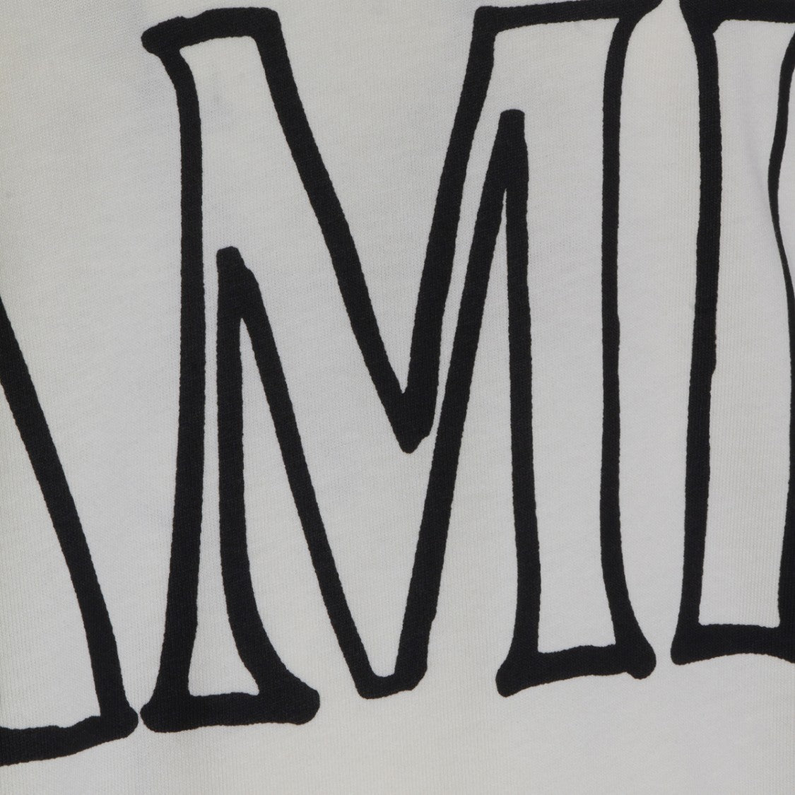 Ami Paris Beige Short-Sleeve Graphic T-Shirt