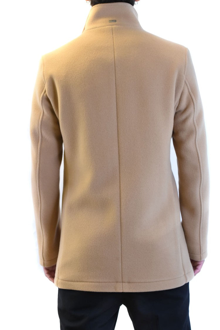 Herno Camel Wool-Blend Short Coat