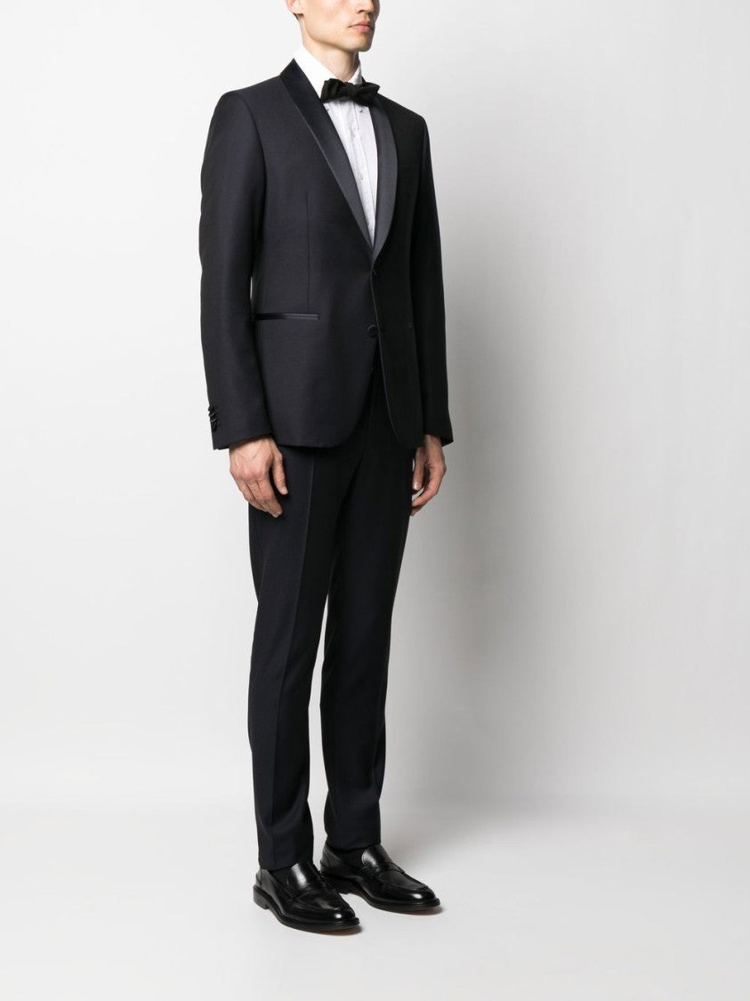 Corneliani Blue Virgin Wool Suit