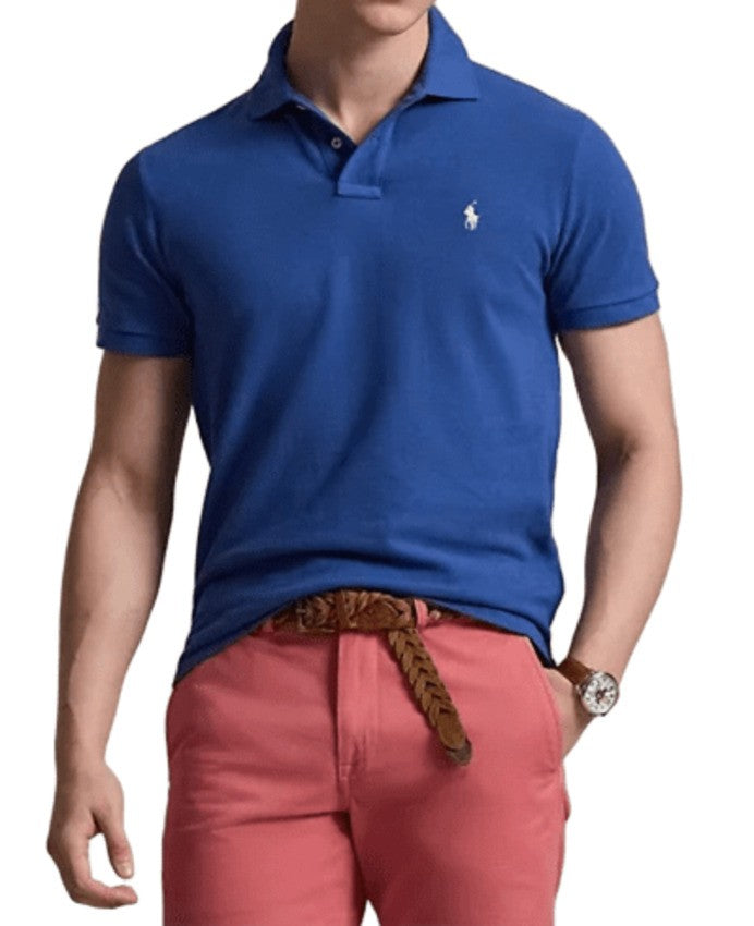 Polo Ralph Lauren Dusty Azur Custom Slim-Fit Polo T-Shirt