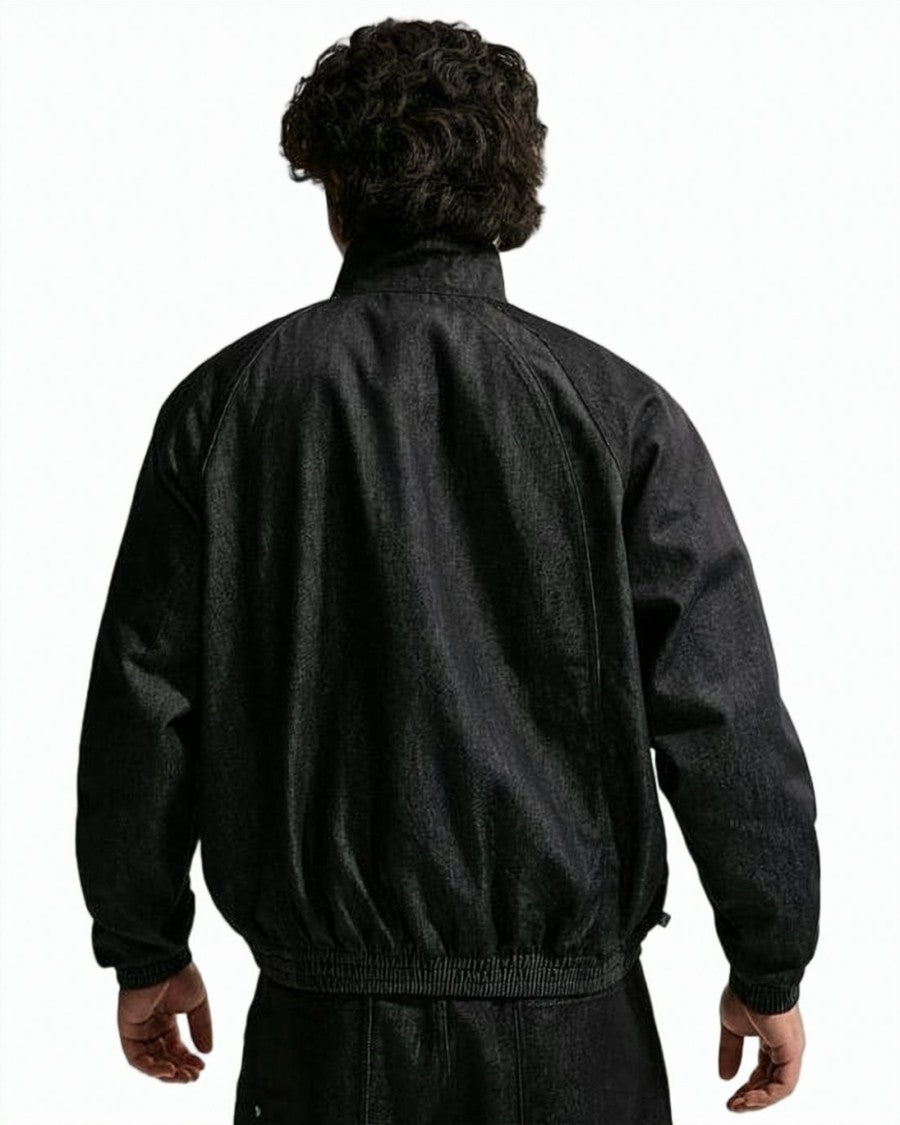 Nike Relaxed Fit Black Jacket With High Collar