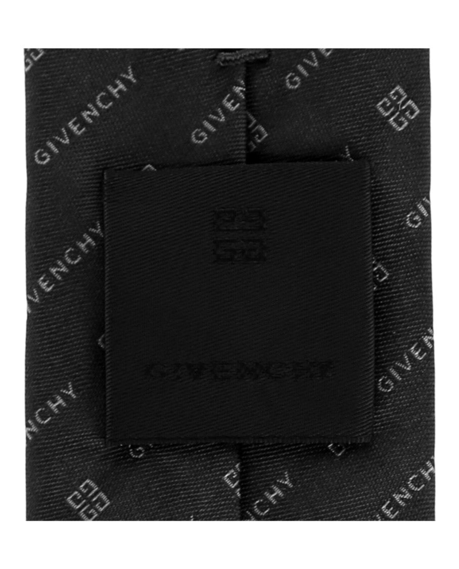 Givenchy Diagonal Logo Silk Tie