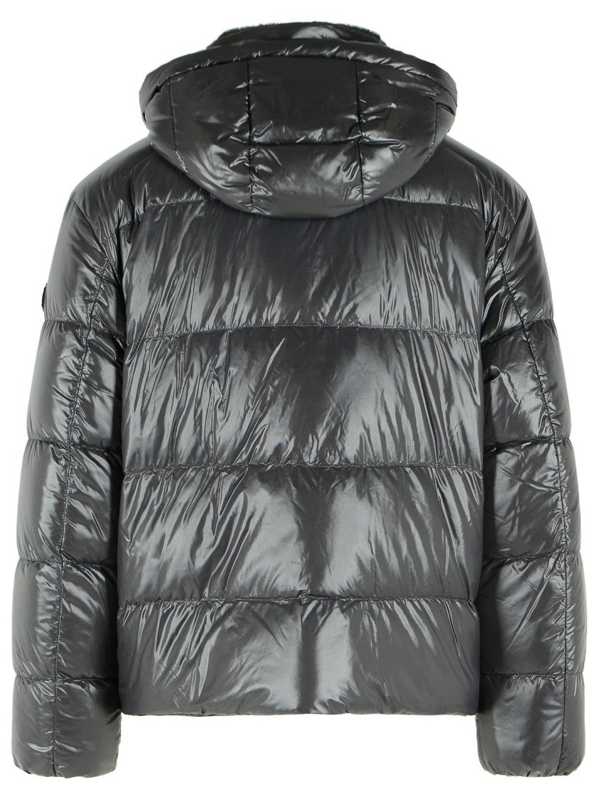 Moose Knuckles 'King' Reversible Grey Nylon And Polyester Down Jacket