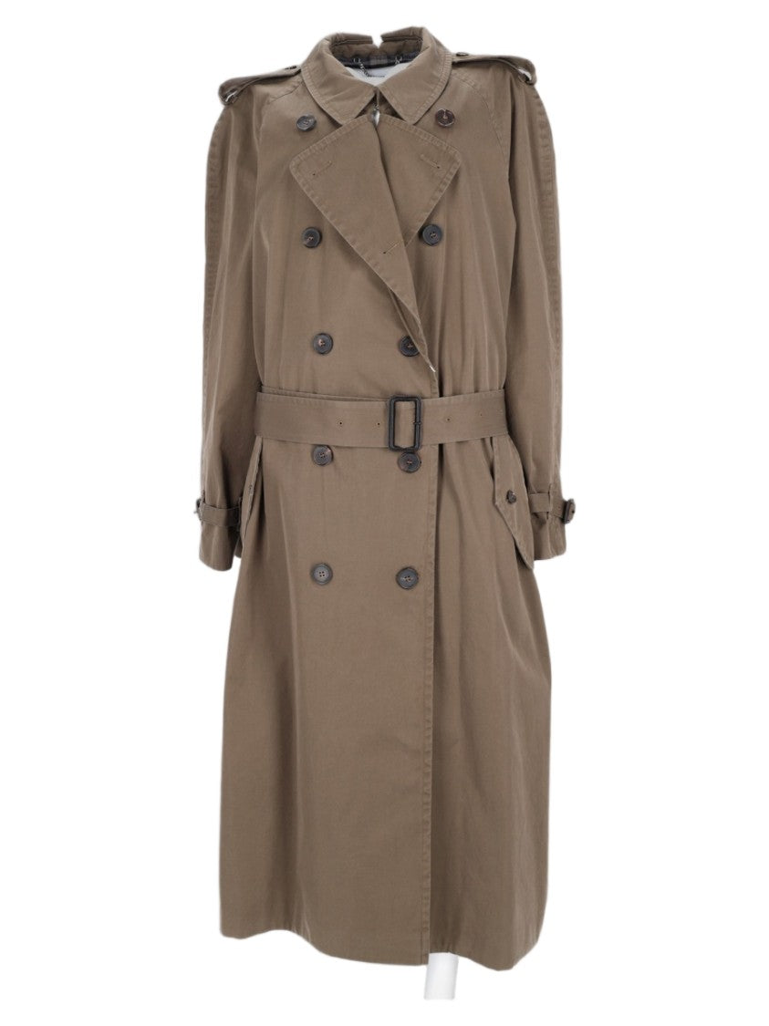 Maison Margiela Multicolor Belted Double-Breasted Cotton Trench Coat