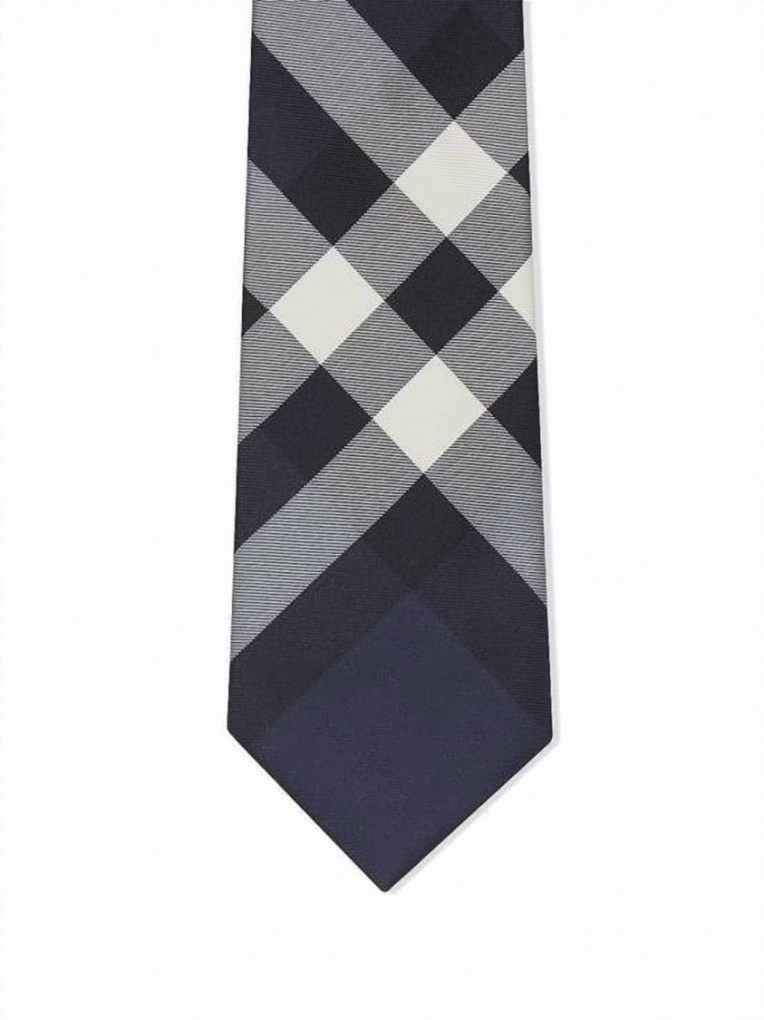 Burberry Silk Necktie With Classic Check Pattern