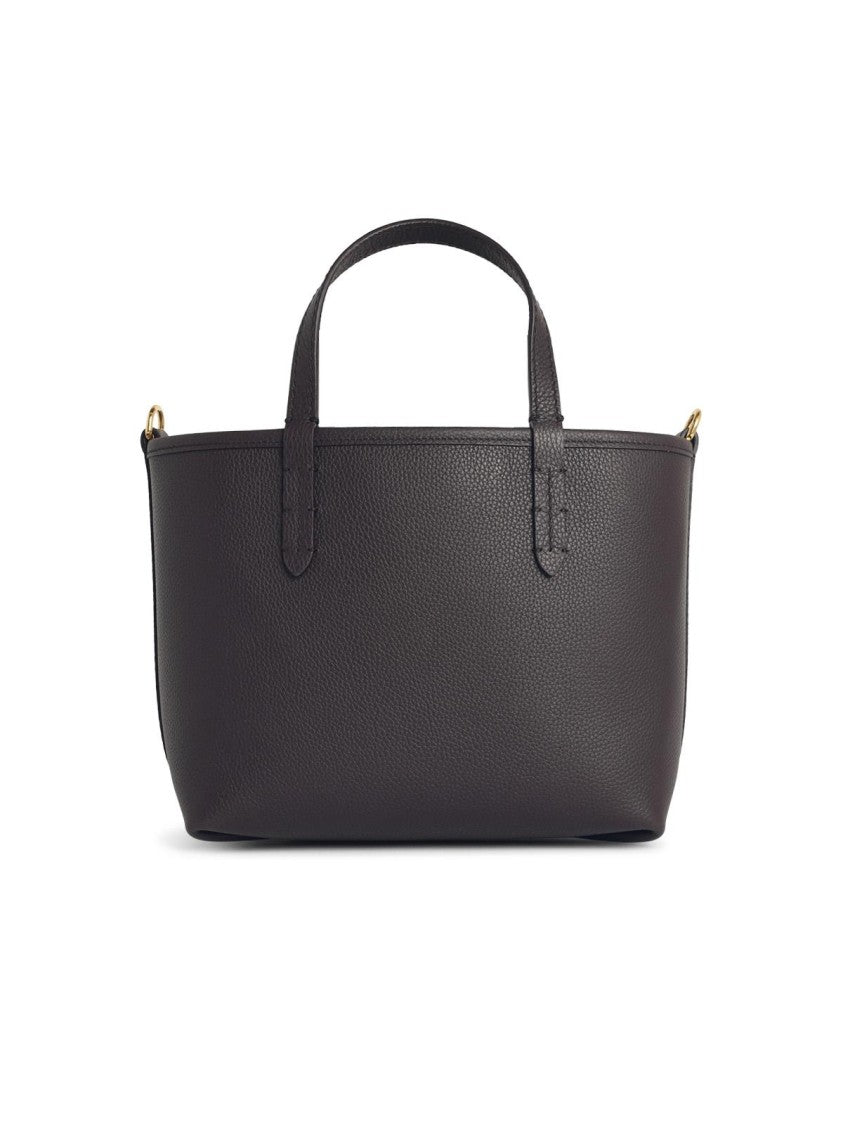 Burberry 'Tote Bloomsbury' 'Peat' Mini Reversible Brown Leather Bag