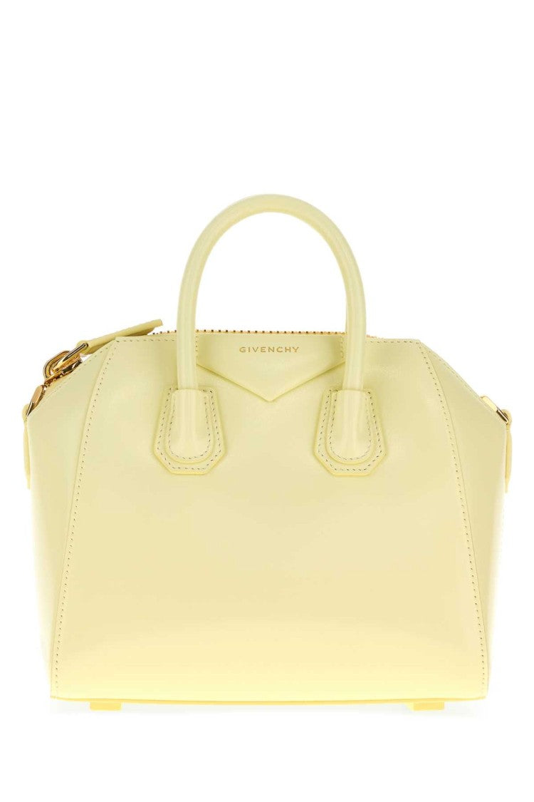 Givenchy Cream Leather Mini Antigona Handbag