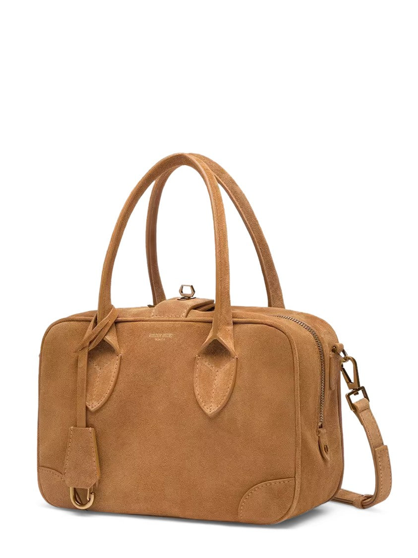 Golden Goose Rectangular Suede Bag With Nappa Leather Braiding
