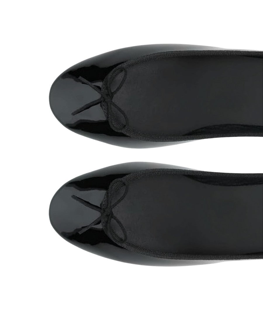 Repetto Sleek Black Leather Ballet Flats