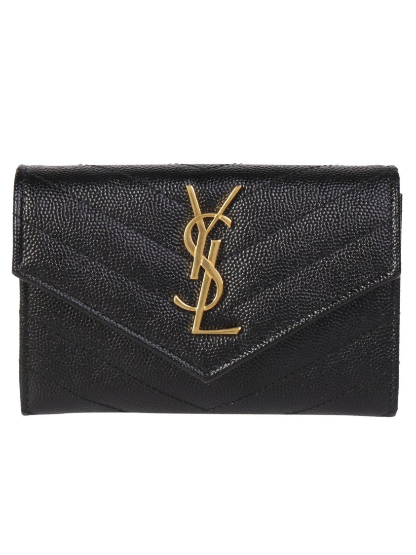 Saint Laurent Textured Calf Leather Wallet