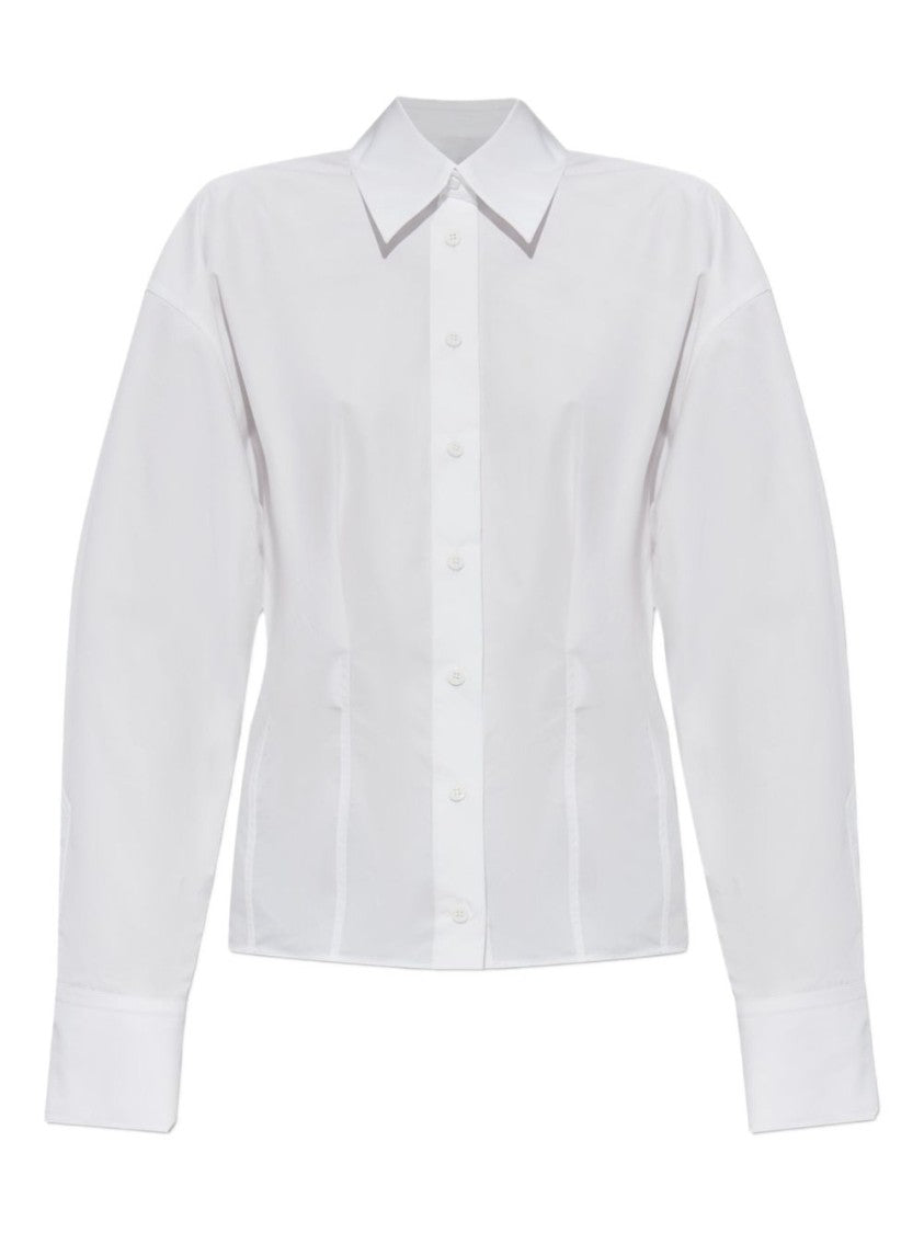 The Attico White Fitted Shirt With Classic Collar