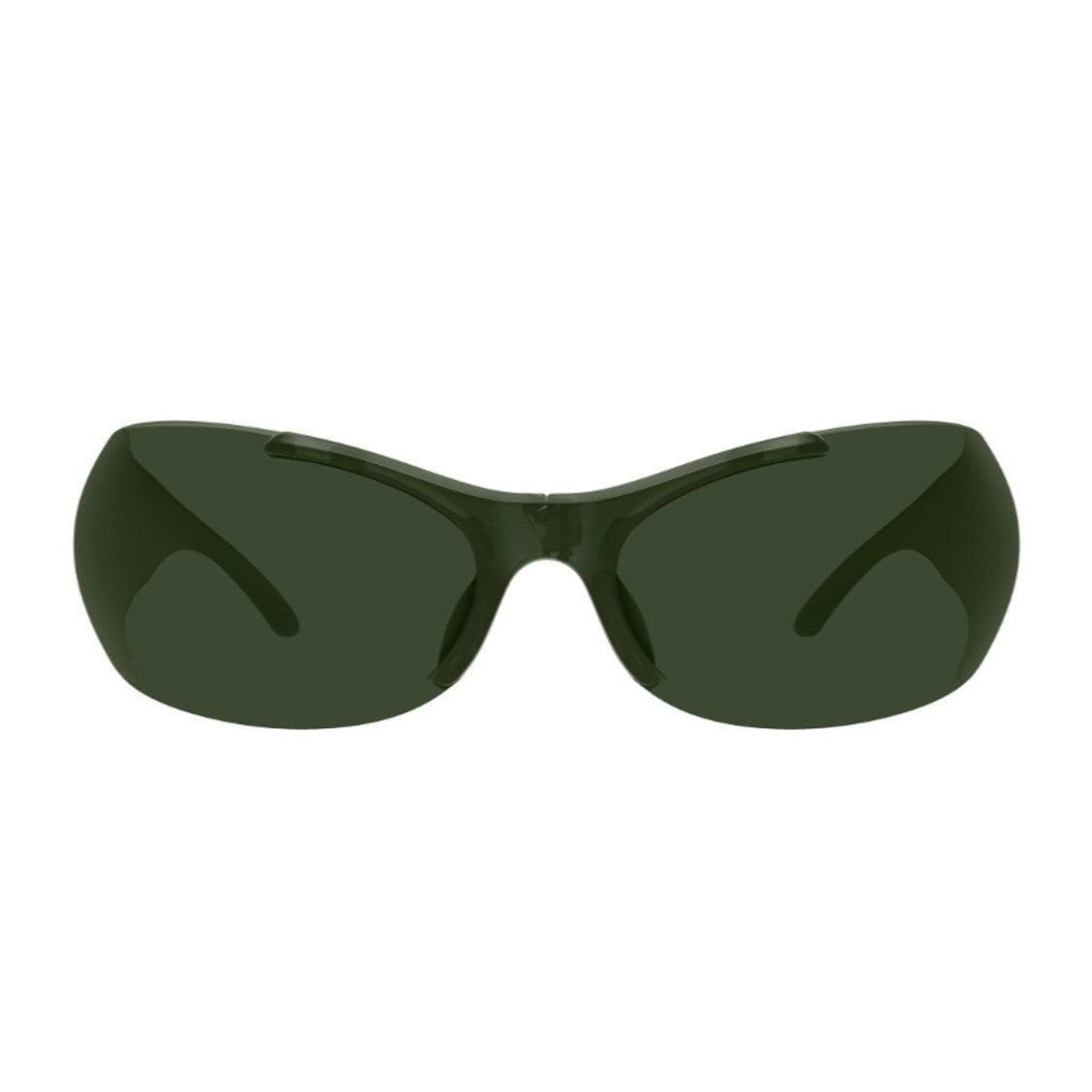 Balenciaga Green Linea Extreme Bio-Injected Wraparound Sunglasses