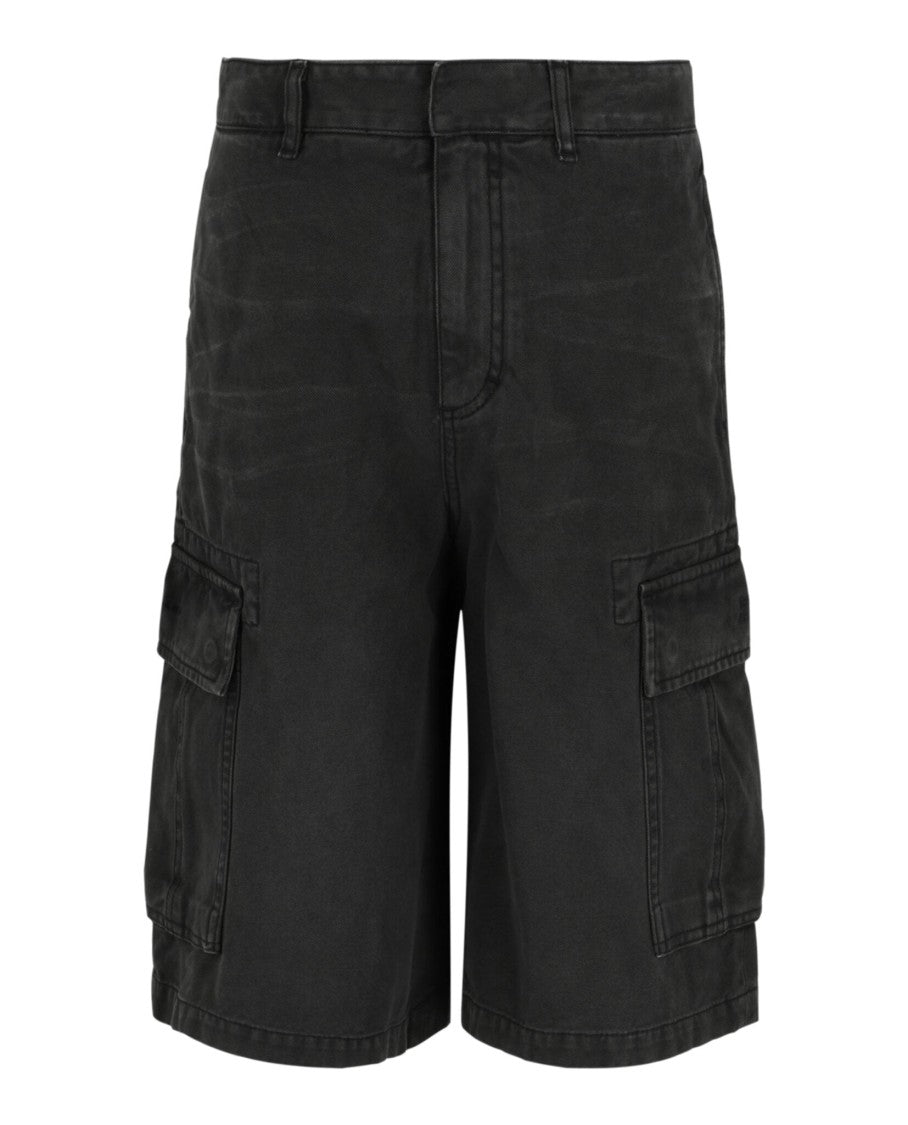 Givenchy Embroidered Cargo Denim Shorts