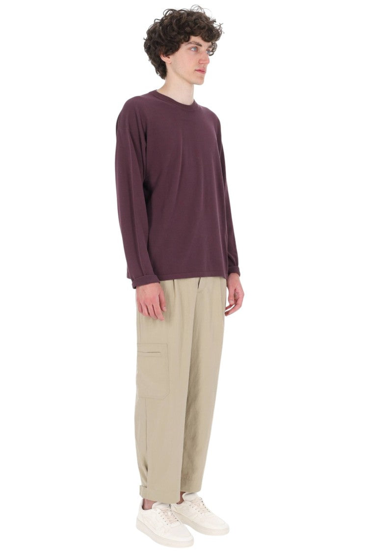 Roberto Collina Cotton Crepe Crewneck Sweater