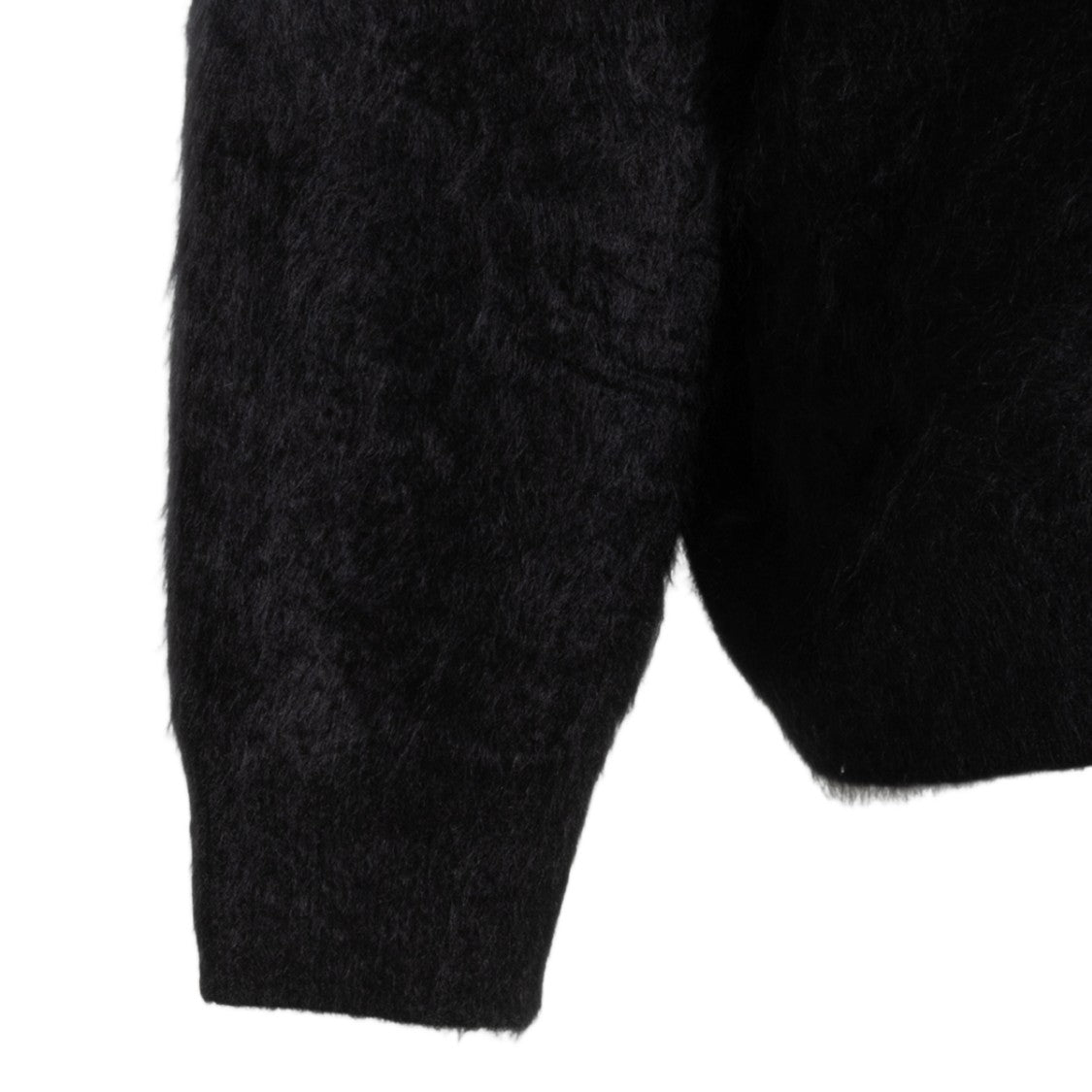 Thom Krom Fuzzy High Neck Sweater With Ribbed Cuffs